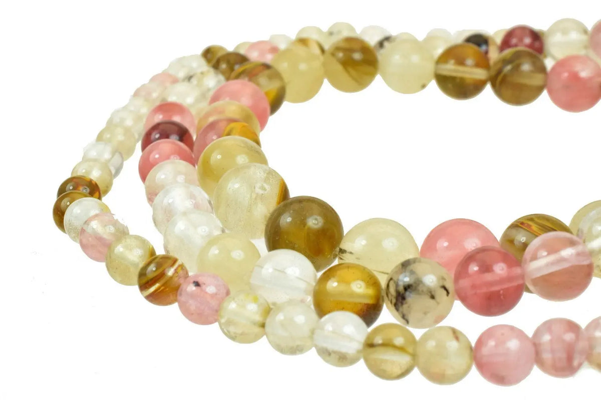 Watermelon Jasper Gemstone Round Stone Beads 6mm/8mm/10mm Natural Healing Stone Chakra Stones For Jewelry Making - BeadsFindingDepot