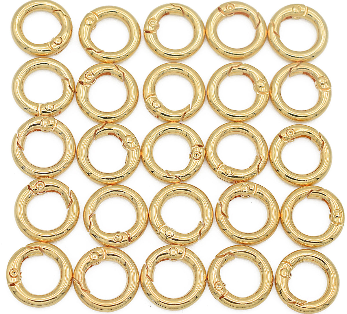Gold Swivel Round Spring Clasp