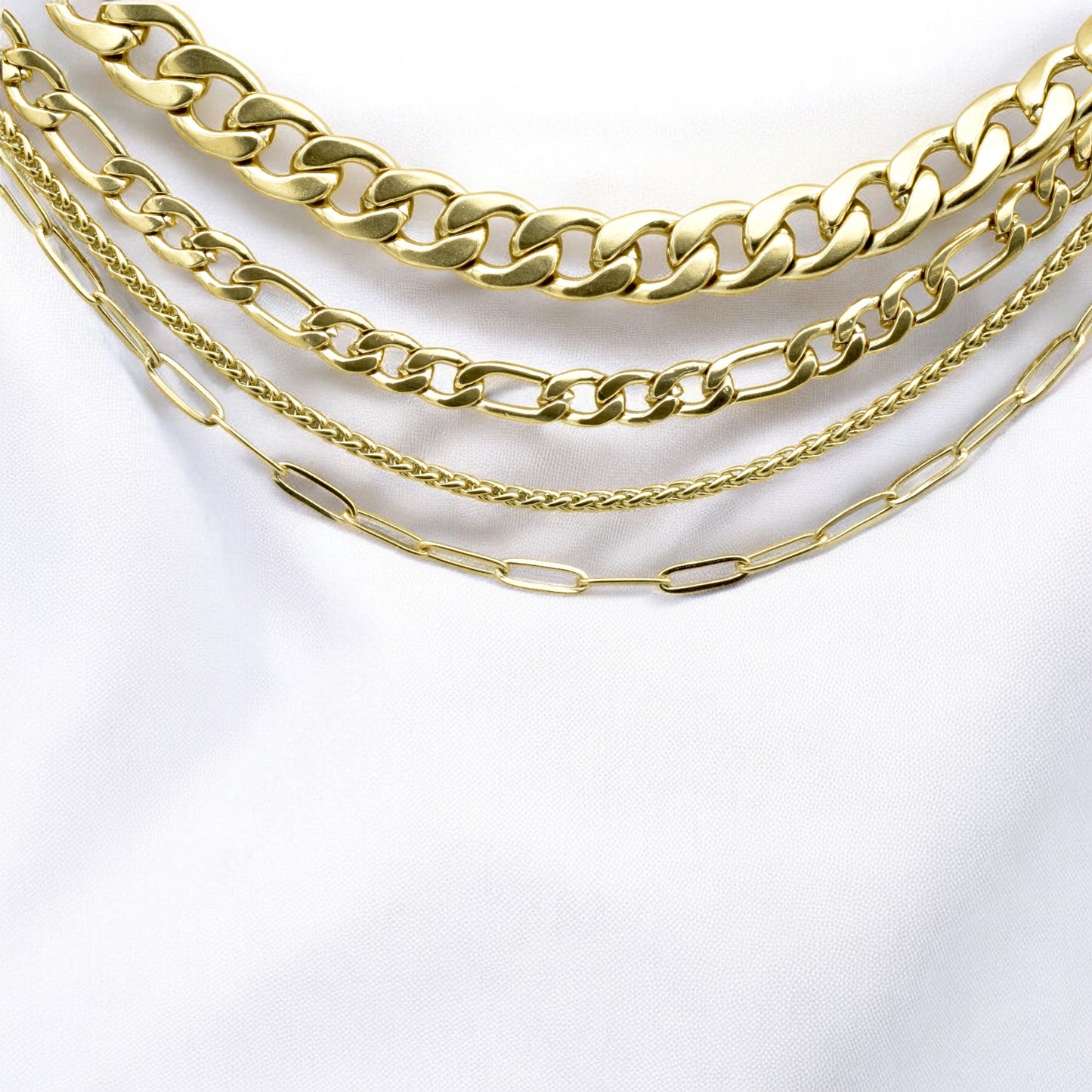 Stainless Steel Gold Filled Look Chains Sophisticated Jewelry for Any Outfit jewelry making supplies - detail image 10