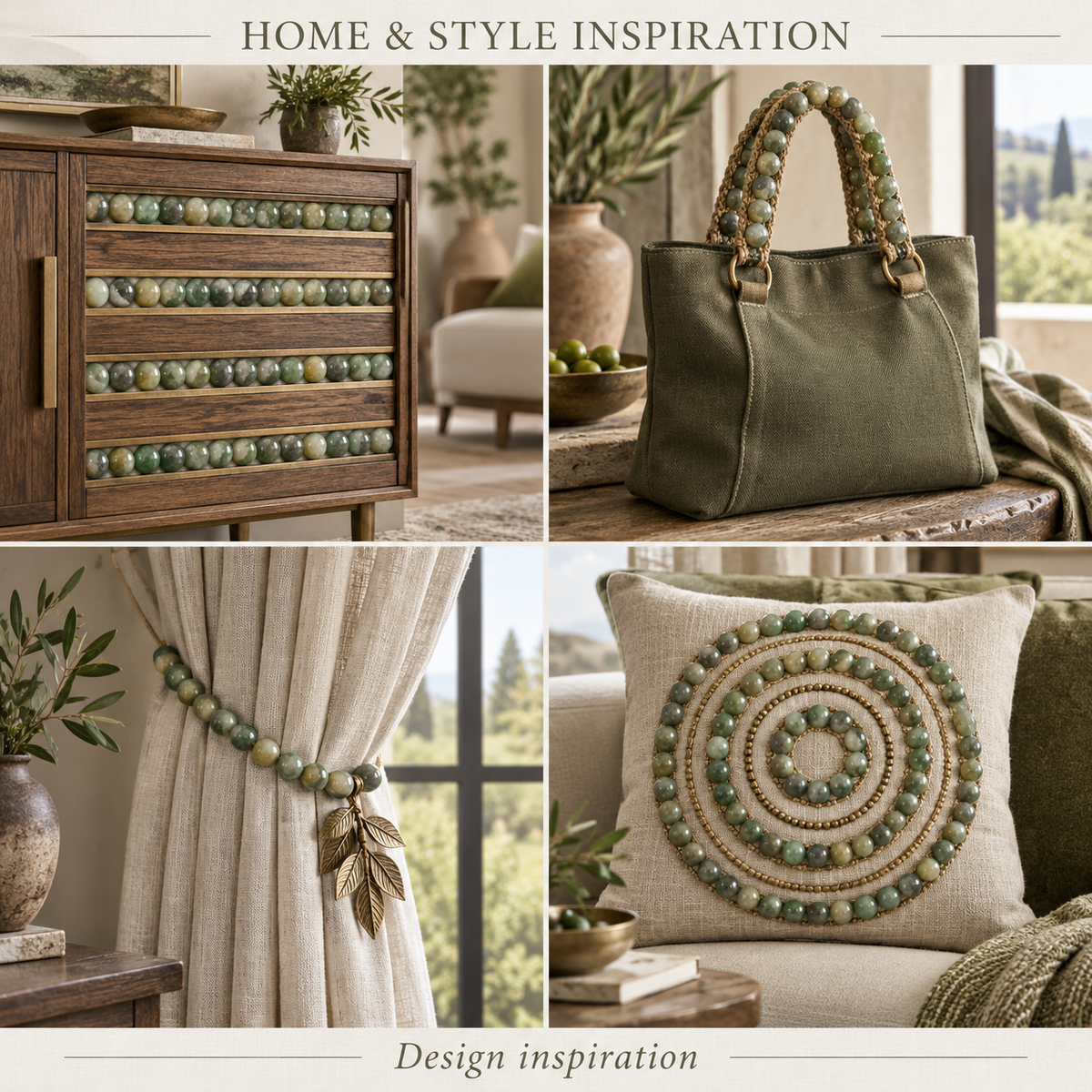 African Green Agate - home and accessory inspiration