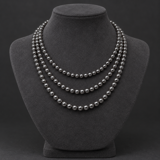 Hematite Magnetic - neck display
