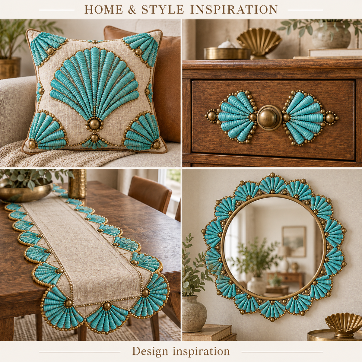 Turquoise Howlite - home and accessory inspiration
