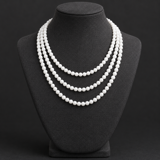 White Agate - neck display