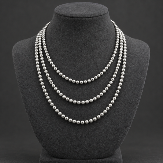 Hematite Round - neck display
