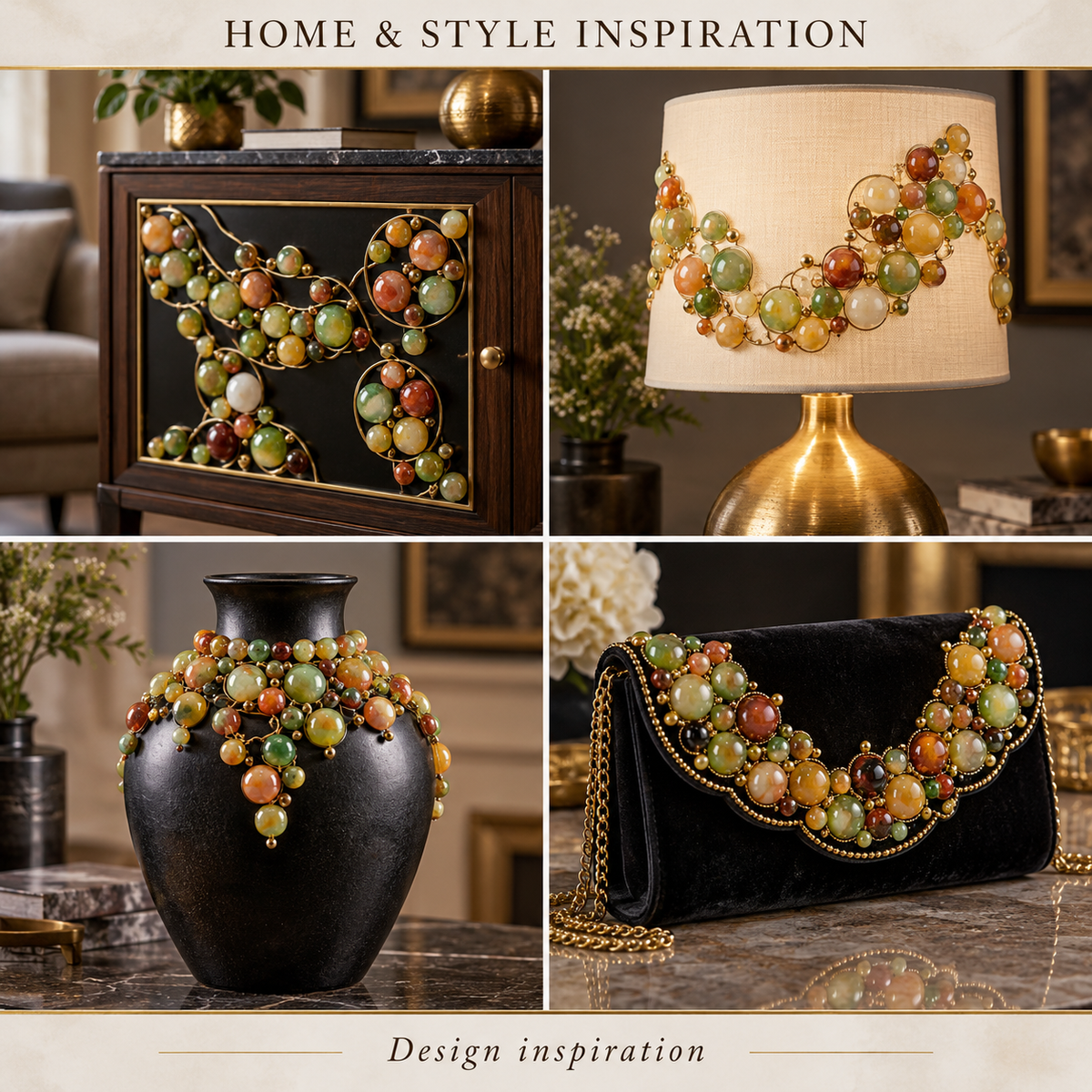 Peacock Agate - home and accessory inspiration