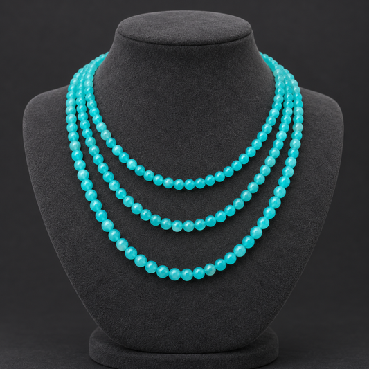 Turquoise Dead Agate - neck display