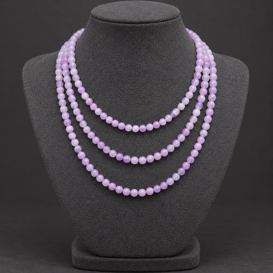 Purple Kunzite - neck display