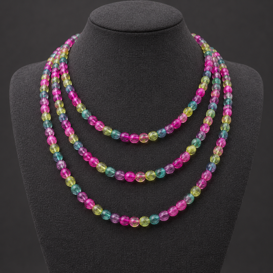 Dyed Quartz - neck display