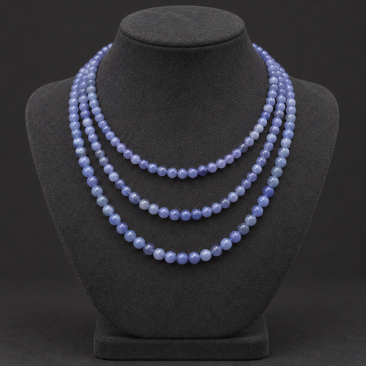Dark Blue Agate - neck display