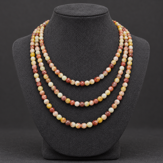 Golden Wire Jade - neck display