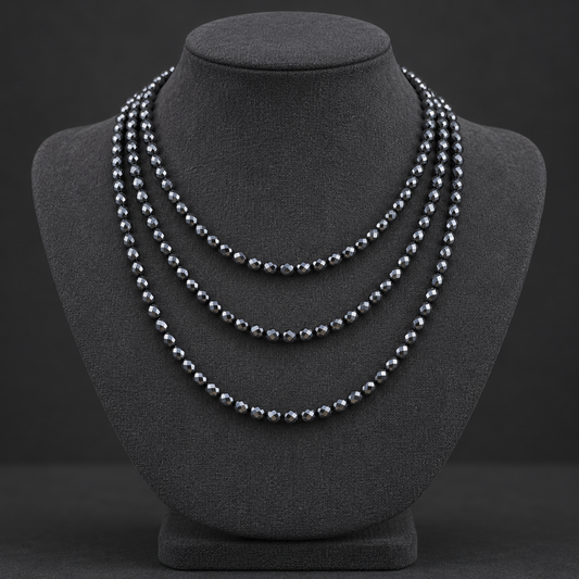 Hematite Round - neck display