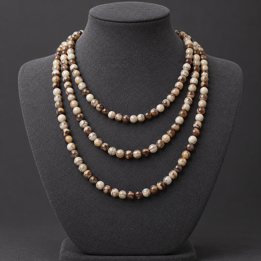 Zebra Jasper - neck display