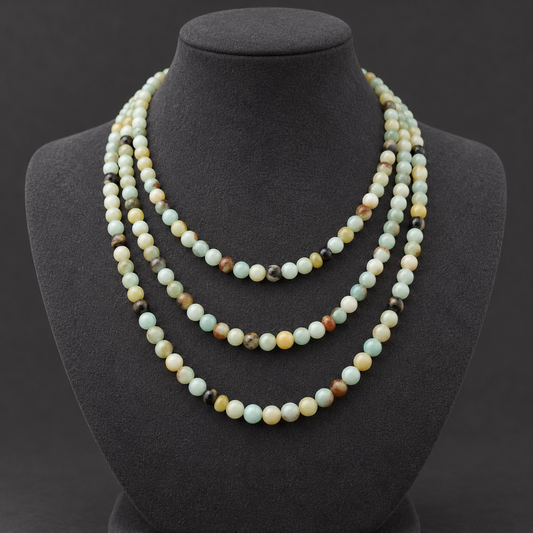 Amazonite Round - neck display