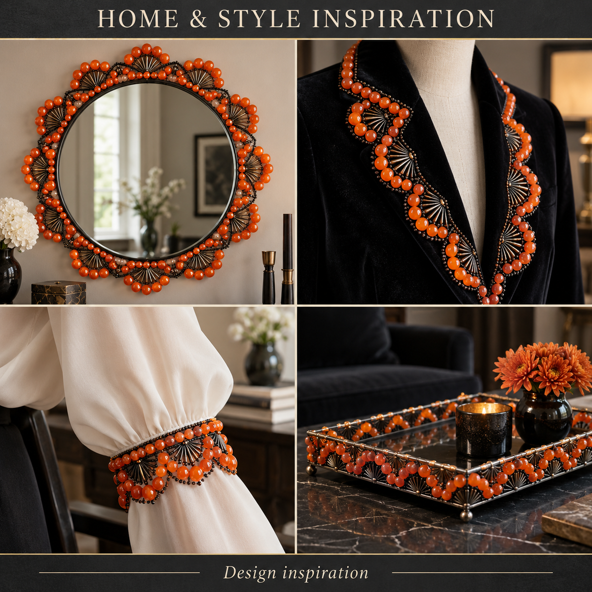 Orange Agate - home and accessory inspiration