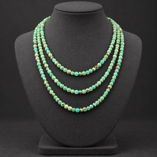 Green Shoushan Jasper - neck display