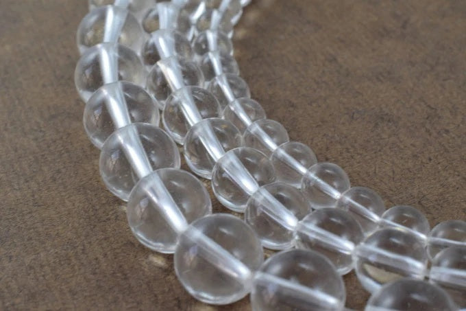 new crystal clear quartz gemstone round beads 6 mm 8 mm 10 mm loose beads birthstone natural beads for jewelry making 3358...