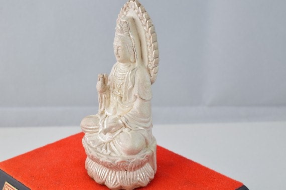 Vintage Pure Silver 999 buddha statue 100 grams jewelry making supplies - detail image 6