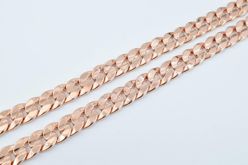 18K Rose as Gold Filled* Chain 19.25" Inch CG132 jewelry making supplies - detail image 5