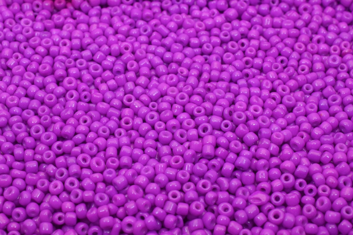 Purple Glass Seed Beads Size 8.0 Sold by 1 LB/ Pound Size 8/0 are 2mm to 3mm Beads Item# 789222067168 jewelry making suppl...