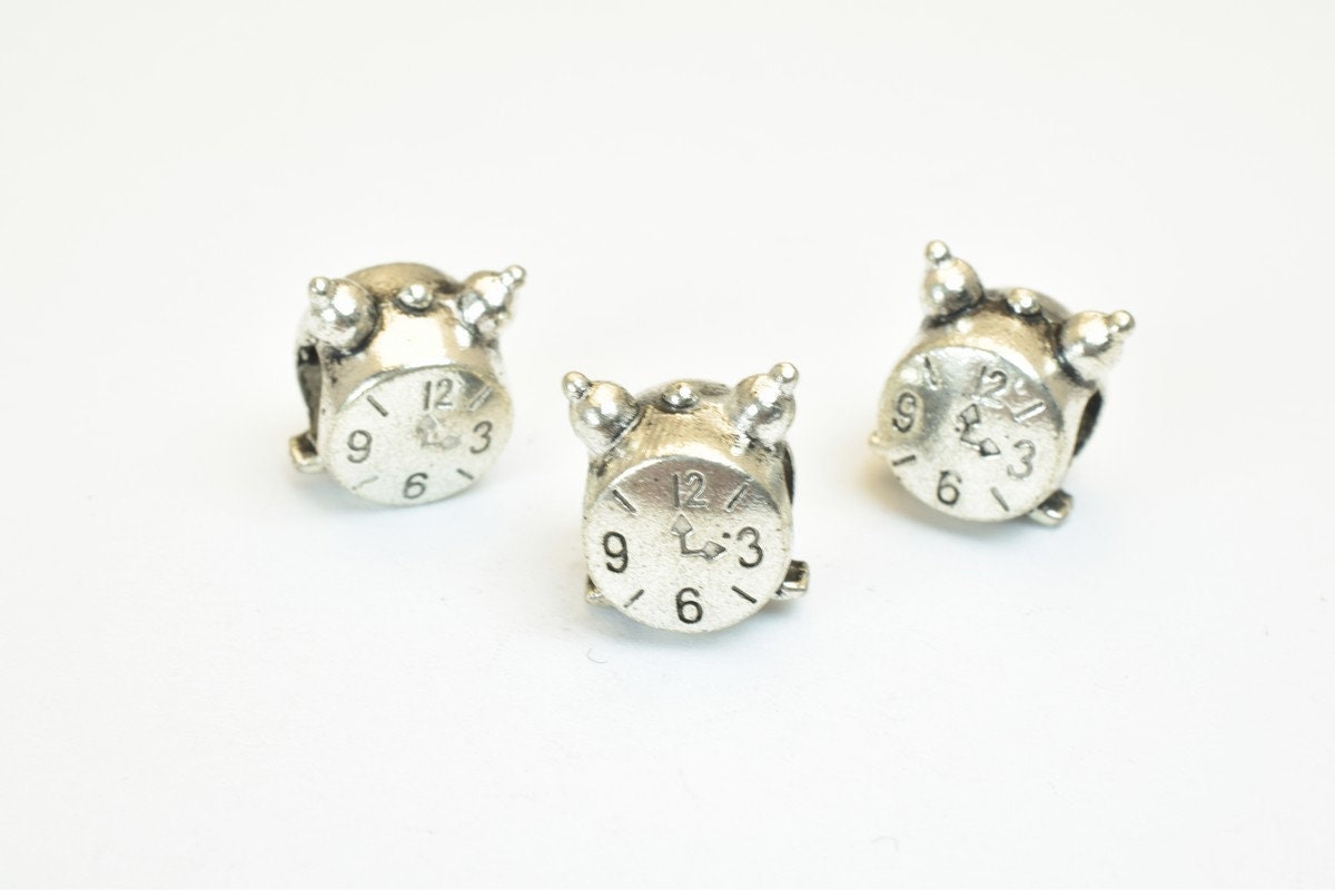 European Beads Big Hole Alarm Clock watch/Amusement parks Game/Bicycle/Playing Dice/Protection Key For Jewelry jewelry mak...