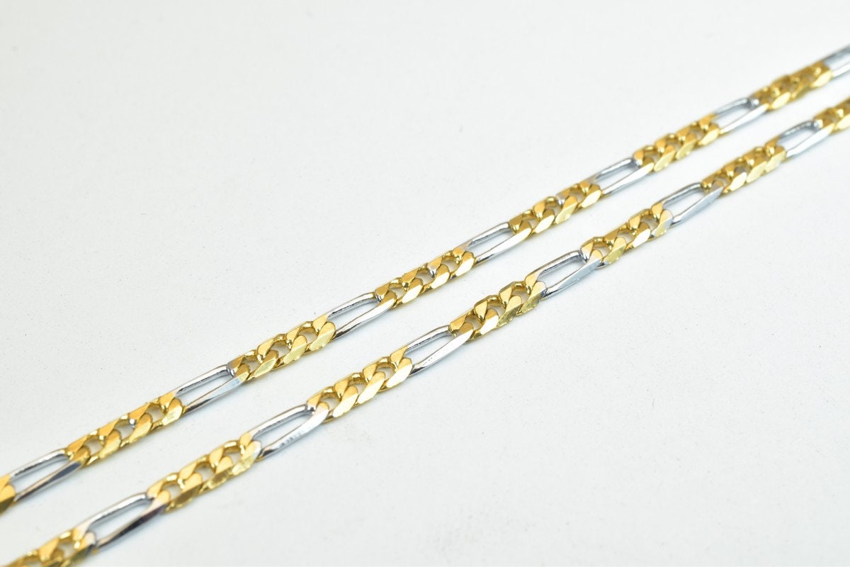 Electro Plated Gold and Rhodium Plated Chain For Jewelry Making EP2, EP4 jewelry making supplies - detail image 6