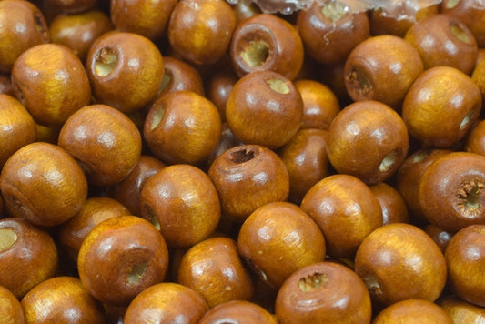 Brown Wood Round Beads Sizes 8mm,10mm,12mm For Jewelry Making jewelry making supplies - detail image 2