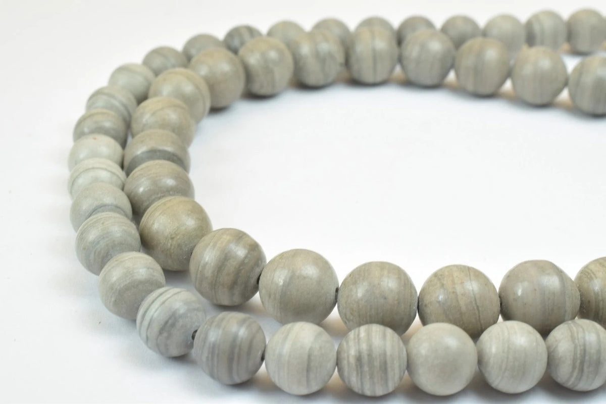gray wooden jasper gemstone round beads 8 mm natural stones beads natural healing stone chakra stones item 789222078515 33...