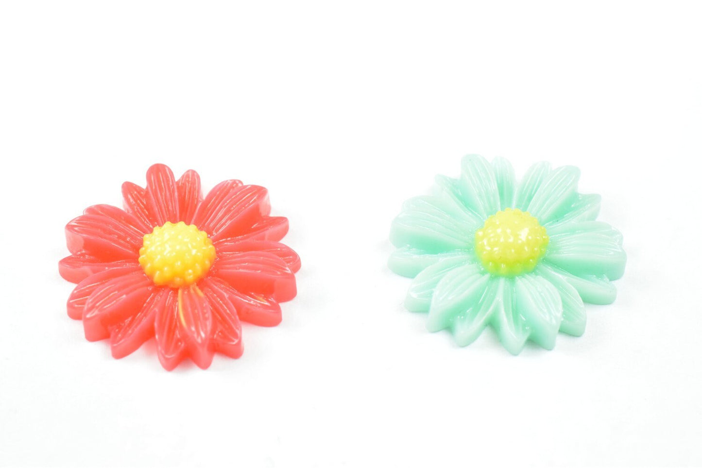 20mm Flower Cabochon Flatback Flowers Daisy Decoration Decoden Flower Baby Shower Birthday Wedding Party Invitation For Je...