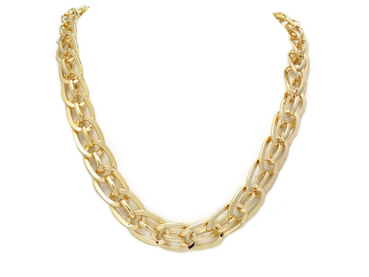15mm Gold Plated Chain Cable Chain/Link Chain Paper Clip 18K Gold Plated Chain Findings Sold by Foot For Jewelry Making GF...
