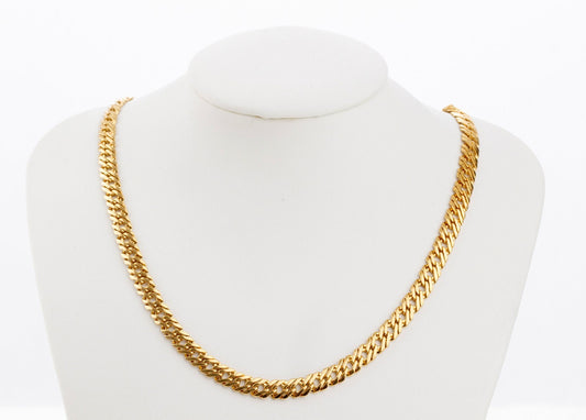 Parallel Gold Plated* chain 18k size 5mm and 6mm for jewelry making gfc48,gfc107 sold by foot jewelry making supplies - de...