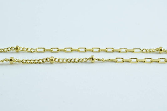 Gold filled* saturn chain link and ball 14kt as gold filled* size 18" long 2mm width 0.3mm thickness item #cg20 jewelry ma...