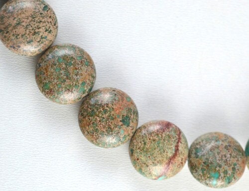 Fossil Jasper Flat Round Gemstone Beads 1 strand 28 PCs Size 15mm Hole Size 1mm Natural, healing, chakra, birthstone for J...