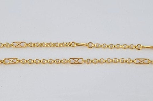 Gold filled EP tarnish resistant chain 17" inch 18k gold filled gold tone findings for jewelry making cg46 jewelry making...