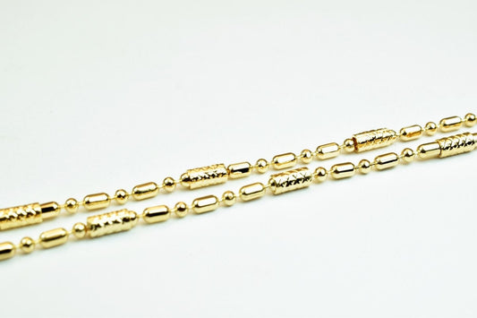18K Pinky Gold Chain: Delicate 2mm Width - , Tarnish Resistant, Water Resistant Finish for Jewelry