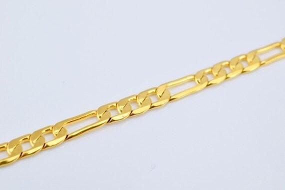 17" inch 18k Gold Filled Look, EP chain CG76 jewelry making supplies - detail image 5