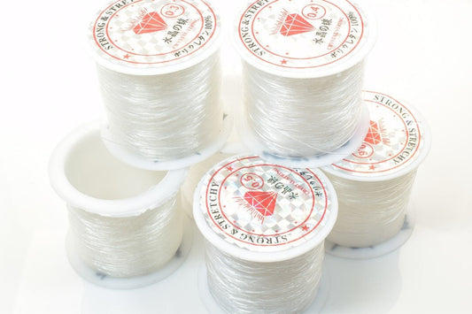 Fishing Line, Non Elastic Clear Crystal Beading Thread String Cord Sizes: 0.25mm, 0.3mm, 0.35mm, 0.4mm, 0.45mm, 0.5mm, 0.6...