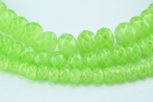 Glass Donut Rondelle Faceted Beads for Jewelry, Decoration, Chandelier 3x4mm, 4x6mm and 6x8mm. 3 Sizes Group 60 PCs each I...