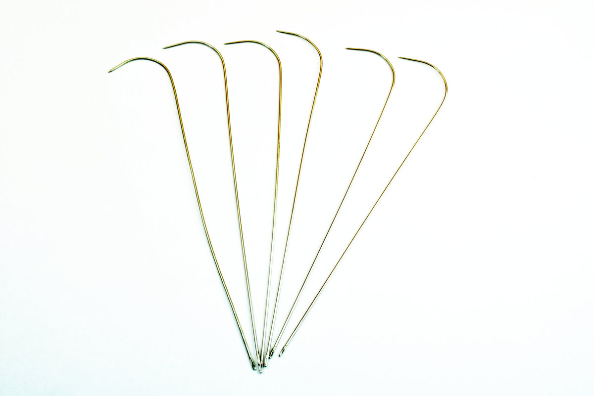 4 PCs Big Eye Curved Beading Needles For Seed Beads Spinner Tools "J" Needles jewelry making supplies - detail image 6