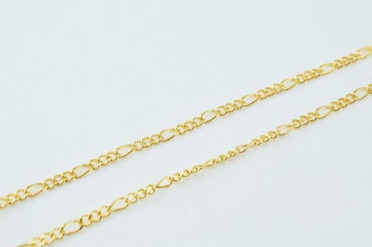 17" Inch 18K Gold Filled Look, EP Chain CG109 jewelry making supplies - detail image 2