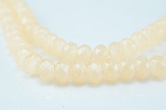 Glass Donut Rondelle Faceted Beads for Jewelry, Decoration, Chandelier 3x4mm 60 PCs each Item#789222042875 jewelry making...