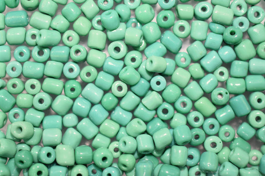 Glass Seed Beads Size 6/0 Sale by Pound Solid Color Jewelry Making High Quality Color and Cut 8 Different Colors green App...