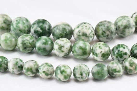 natural green spot jasper gemstone round beads 6 mm 8 mm 10 mm natural stones beads natural healing stone chakra stones fo...