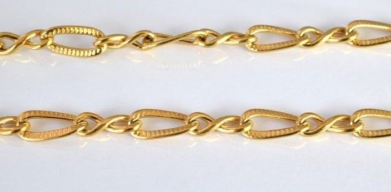 18k Gold Filled Look, EP chain 16.5" CG21 jewelry making supplies - detail image 5