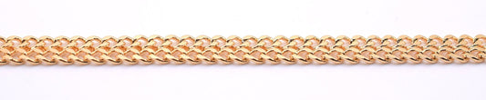 Gold Filled Alternative Bismarck Cuban Chain, Mens Womens Necklace, 6mm Flat Cable Link (Thick 1.5mm, )
