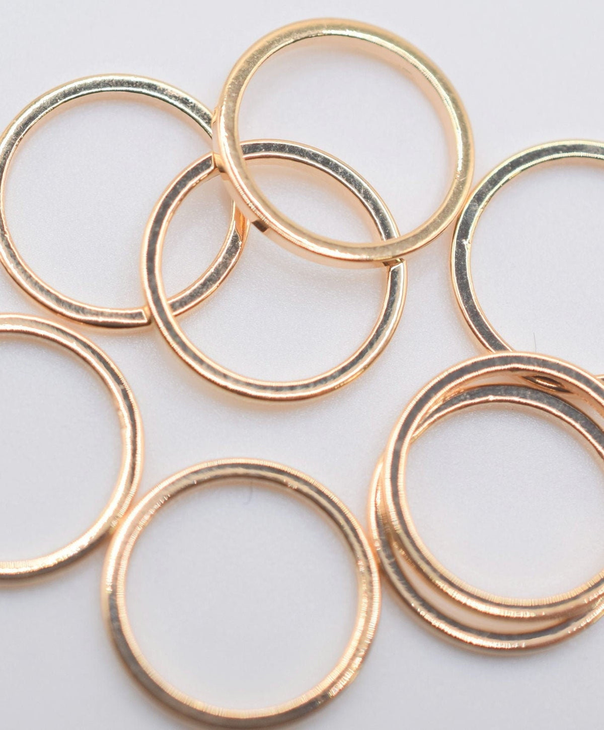 18K Gold Filled Look, Square wire closed jump ring gold Filled as 18K 8mm/10mm/12mm sold 12 PCs/PK jewelry making supplie...