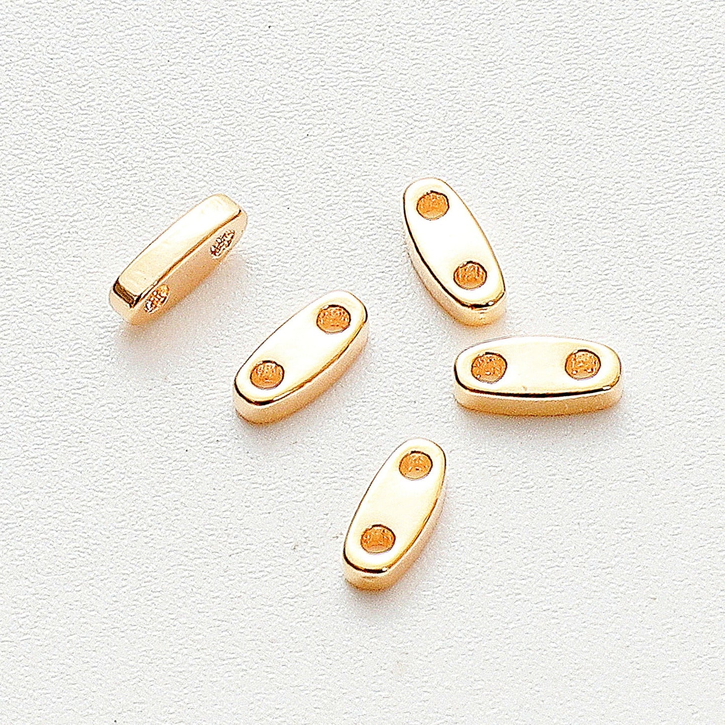 Gold Filled Alternative EP Charm Beads Findings For Jewelry, Heart & Star Charms, Tube Hangers (7x9mm-15mm, Base, Water Resistant)