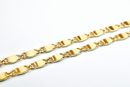 18K Pinky Gold Filled Alternative Chain - Tarnish Resistant Necklace - Elegant Gift, Everyday Wear, 18" to 19.25"