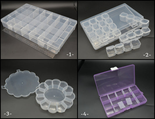 Storage Container for Beads, Findings, Crafts, and More 28 15 and 13 compartments Plastic organizer storage bins jewelry m...