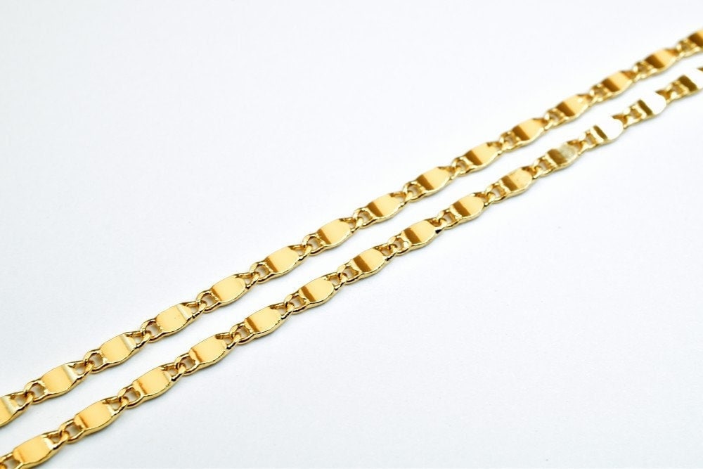 18K Pinky Gold Filled Alternative Chain - Tarnish Resistant Necklace - Elegant Gift, Everyday Wear, 18" to 19.25"
