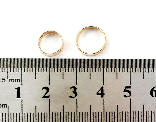 3 PCs/PK Gold Filled EP Circle Jump Rings Frame Link Jewelry Findings jewelry making supplies - detail image 2